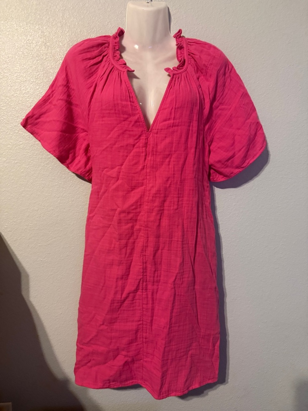 Old Navy Hot Pink Tunic Dress w/pockets